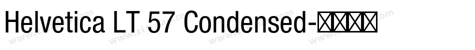 Helvetica LT 57 Condensed字体转换